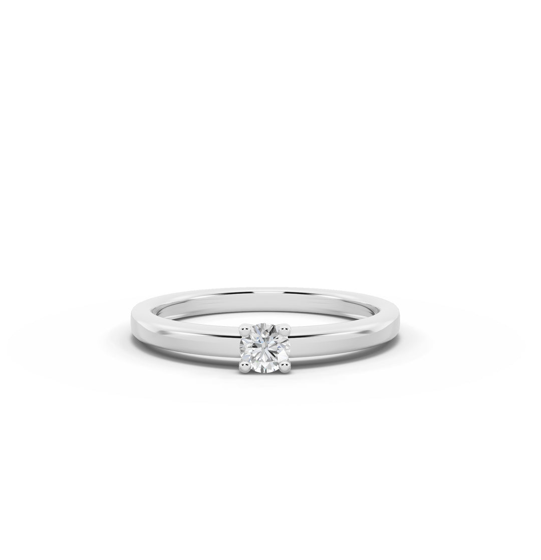 Lauren Minimalist Solitaire Ring — 0.20ct Diamond