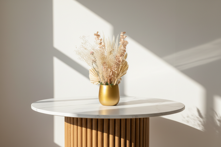 Preserved floral arrangement by Esor Atelier featuring vibrant, long-lasting flowers in a stylish display.