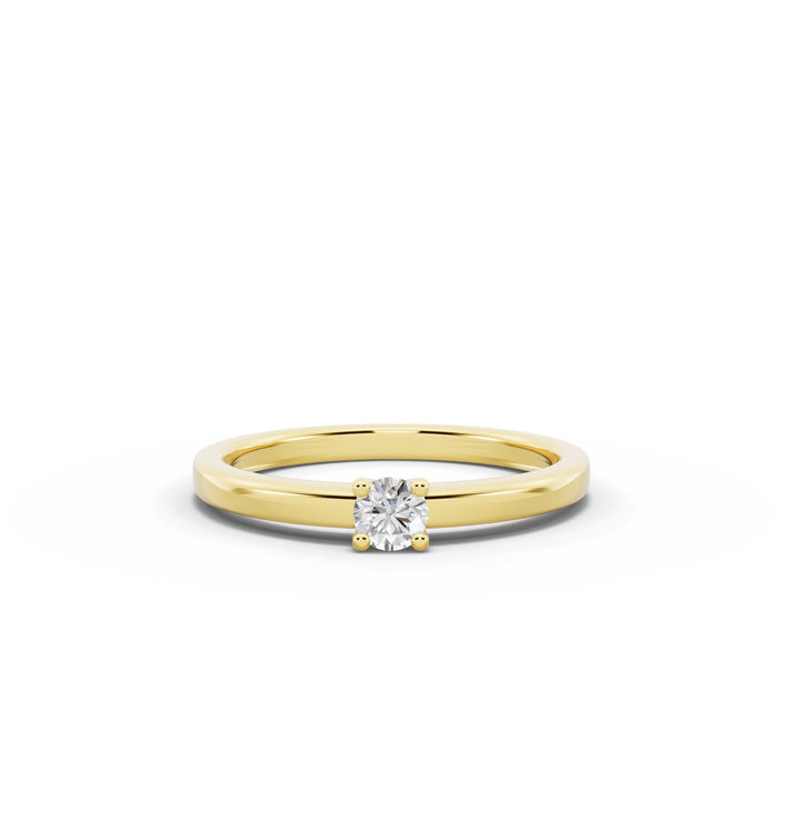 Lauren Minimalist Solitaire Ring — 0.20ct Diamond