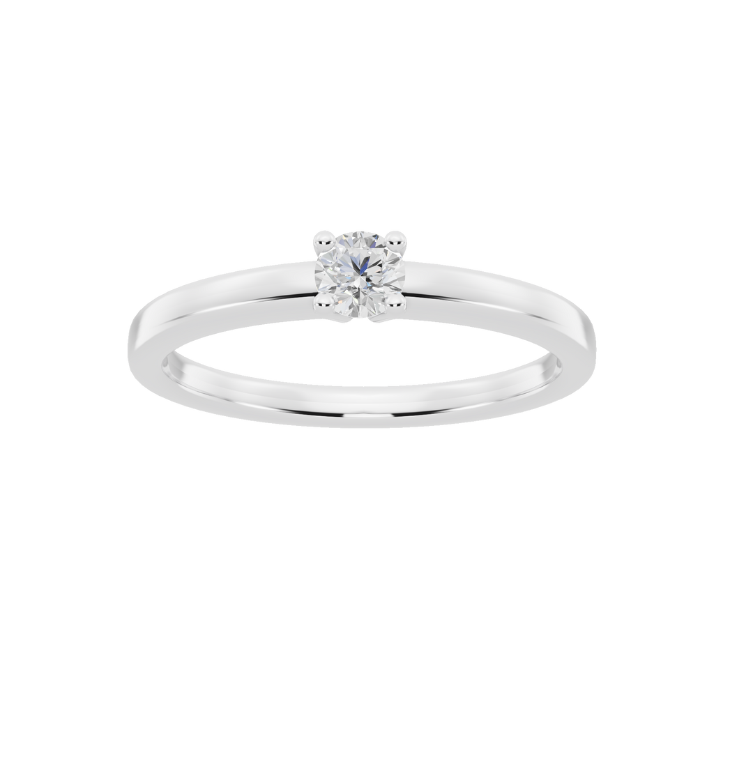 Lauren Minimalist Solitaire Ring — 0.20ct Diamond