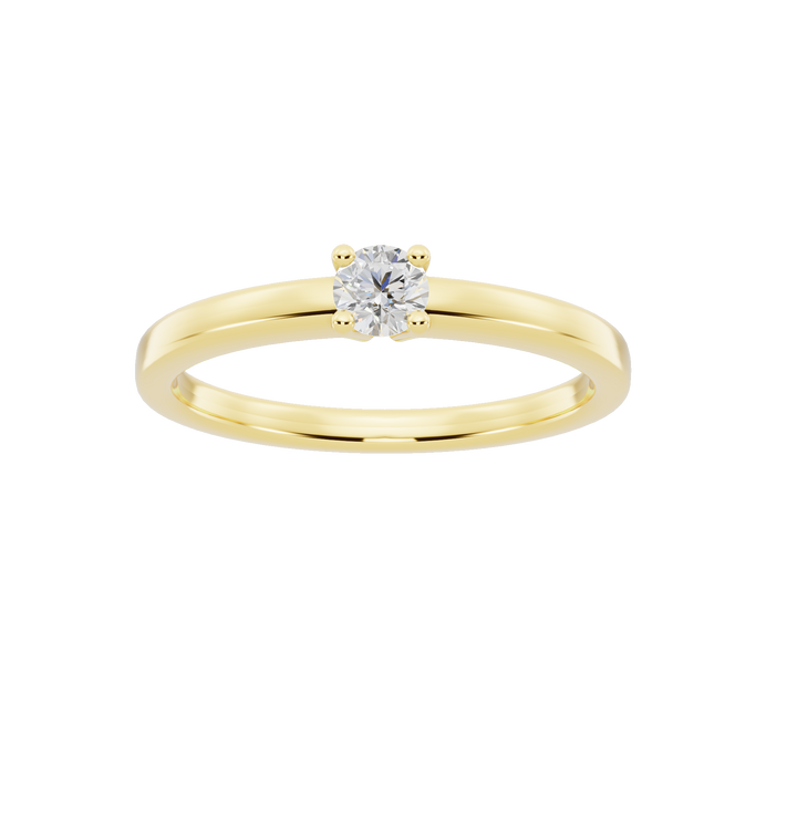 Lauren Minimalist Solitaire Ring — 0.20ct Diamond