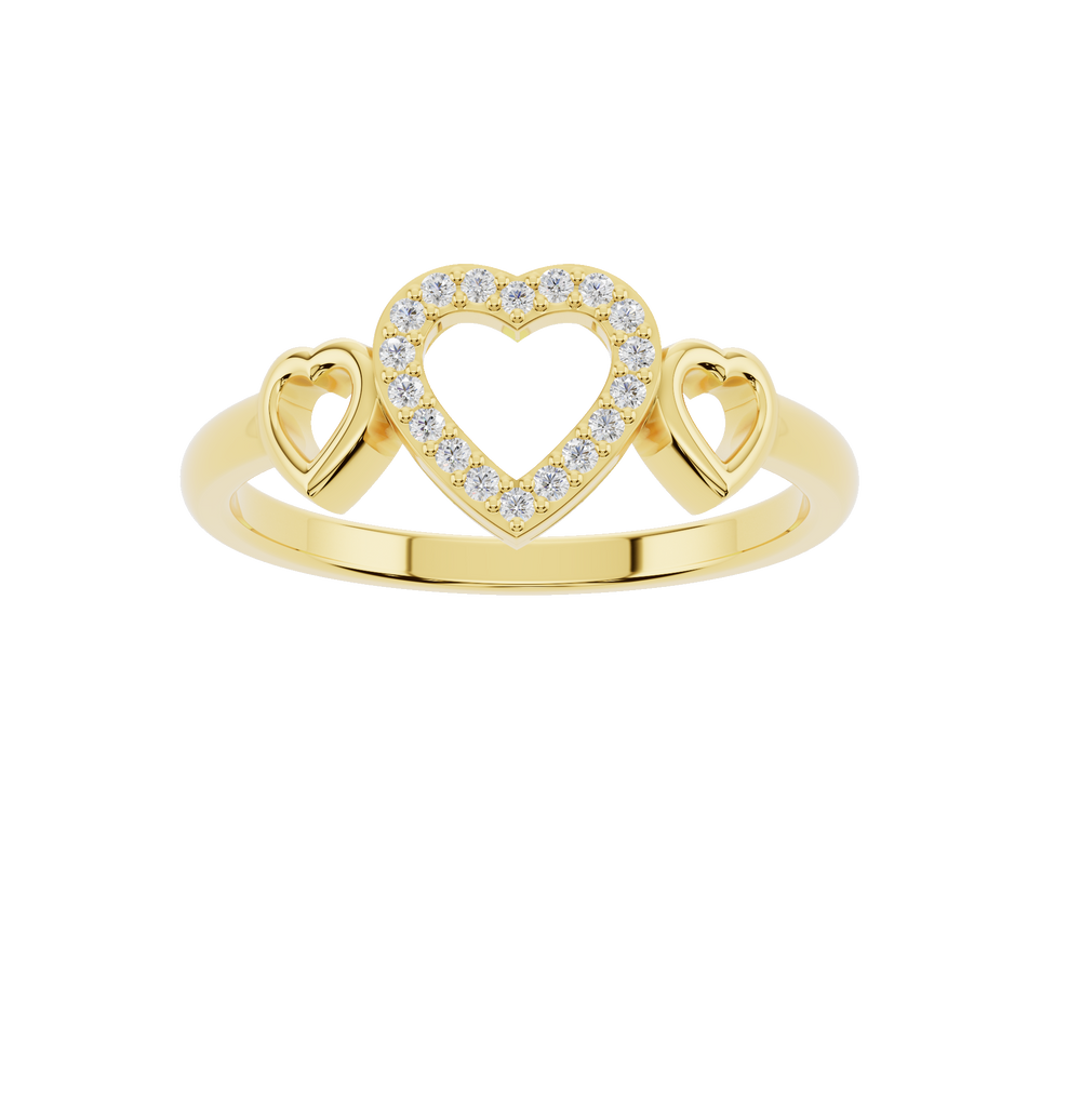 Polished yellow gold ring by Esor Atelier, model AURG1211, showcasing a sleek, shiny finish with elegant design details.