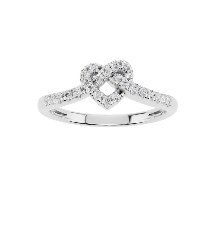 Polished white gold ring from Esor Atelier, model AURG2866, featuring a sleek, elegant design and smooth metallic finish.