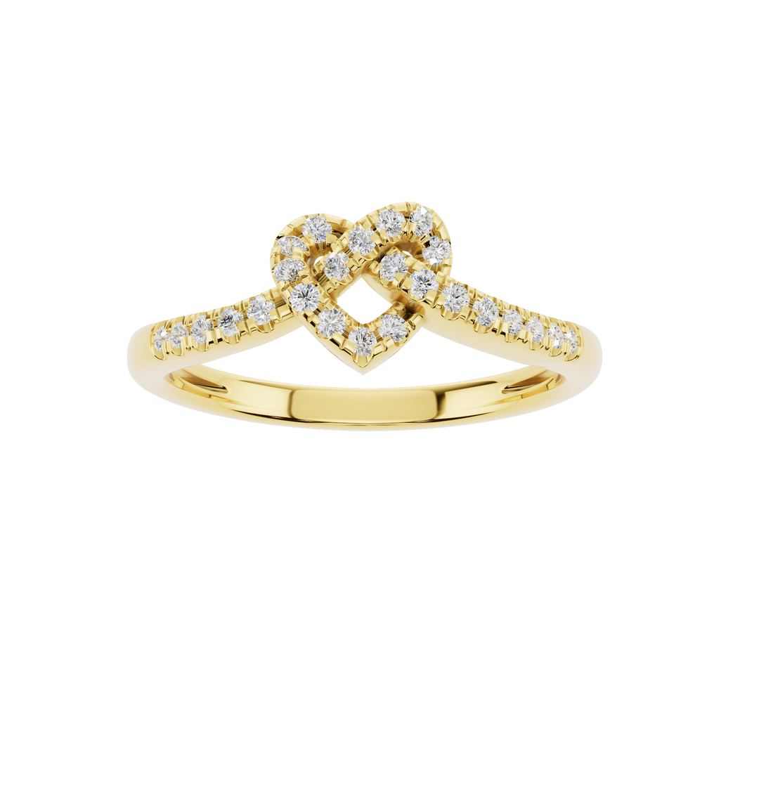 Polished yellow gold ring from Esor Atelier, model AURG2866, shown with a smooth, shiny surface and elegant design.