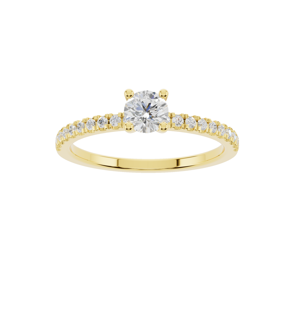 Yellow gold polished jewelry ring by Esor Atelier with a smooth, shiny finish.