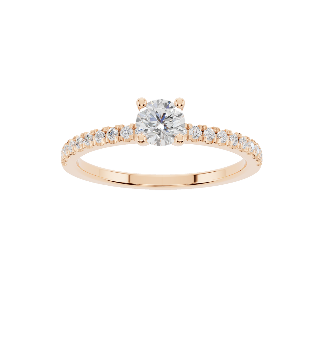 Rosegold polished jewelry ring from Esor Atelier with a sleek, elegant design and smooth finish.