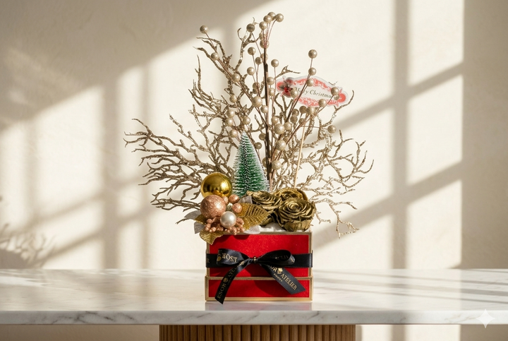 Eternal Gilia Rose by Esor Atelier with delicate petals and vibrant pink color, showcasing a preserved everlasting floral arrangement.