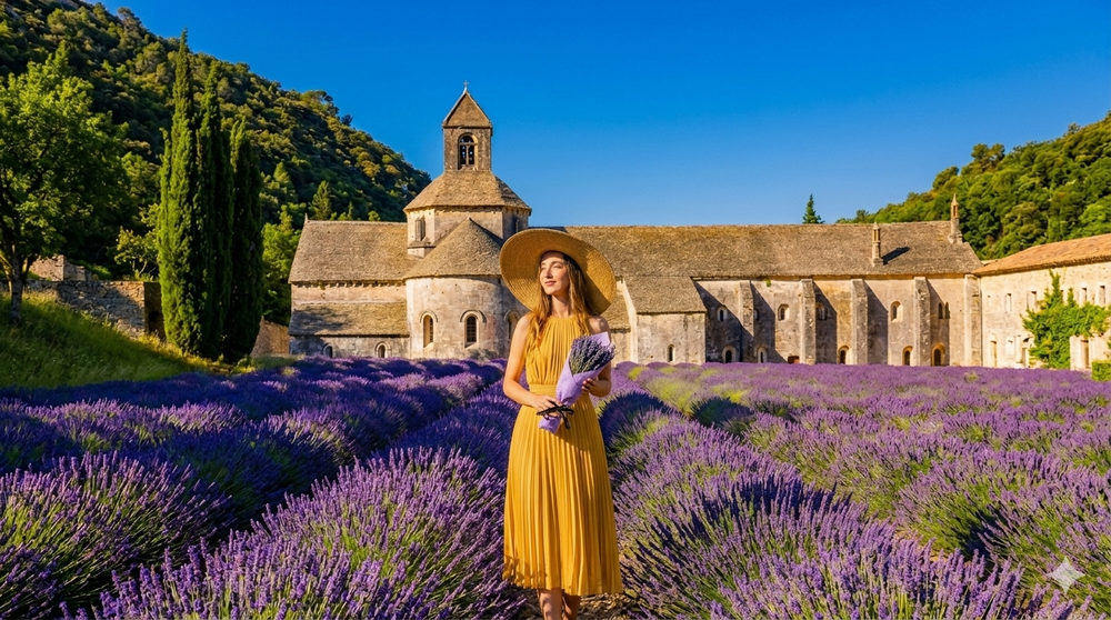 Lavender Avril perfume bottle by Esor Atelier with a sleek, elegant design and lavender-colored accents.