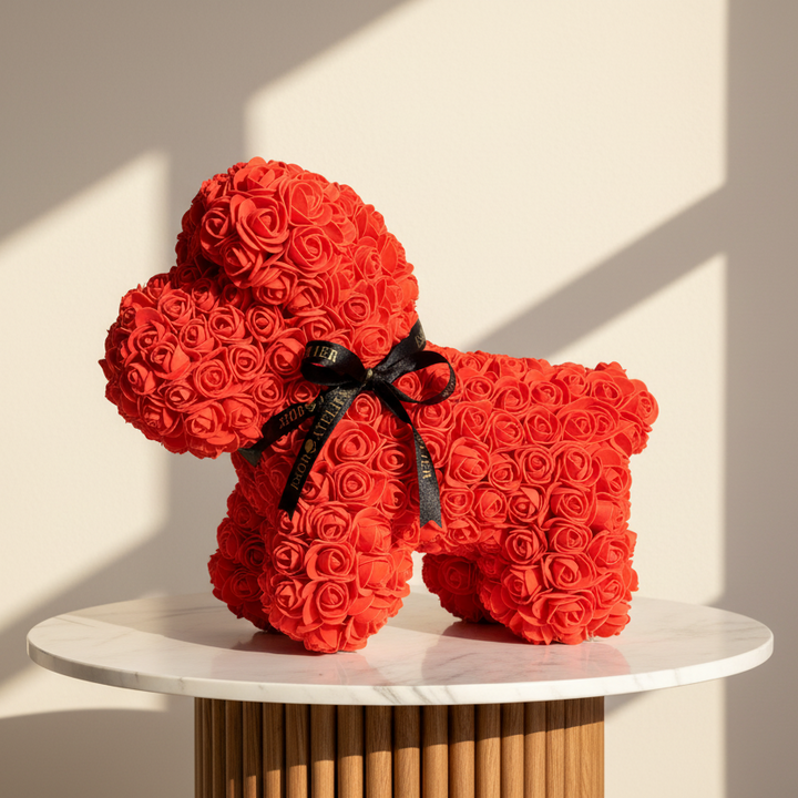 Esor Atelier foam rose named Arthur with soft pink petals and realistic floral details, perfect for decorative arrangements.