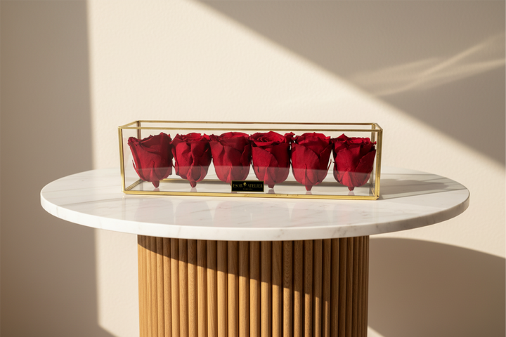 Mirabelle flower from Esor Atelier, showcasing delicate petals and vibrant colors in a close-up view.