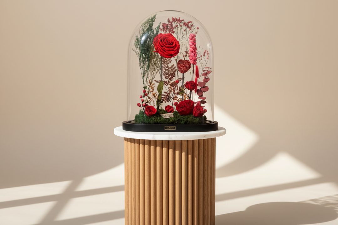 Delphine by Esor Atelier, elegant dress with intricate details, displayed on a hanger against a neutral background.