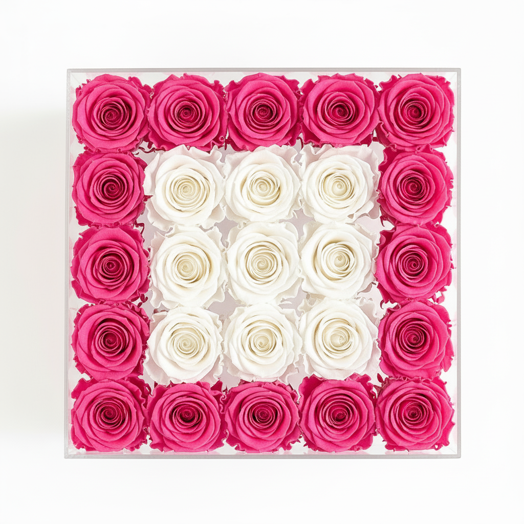 Eternal Luna Rose from Esor Atelier featuring a beautifully preserved, glowing rose in a delicate glass dome display.