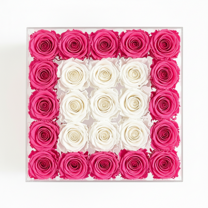 Eternal Luna Rose from Esor Atelier featuring a beautifully preserved, glowing rose in a delicate glass dome display.