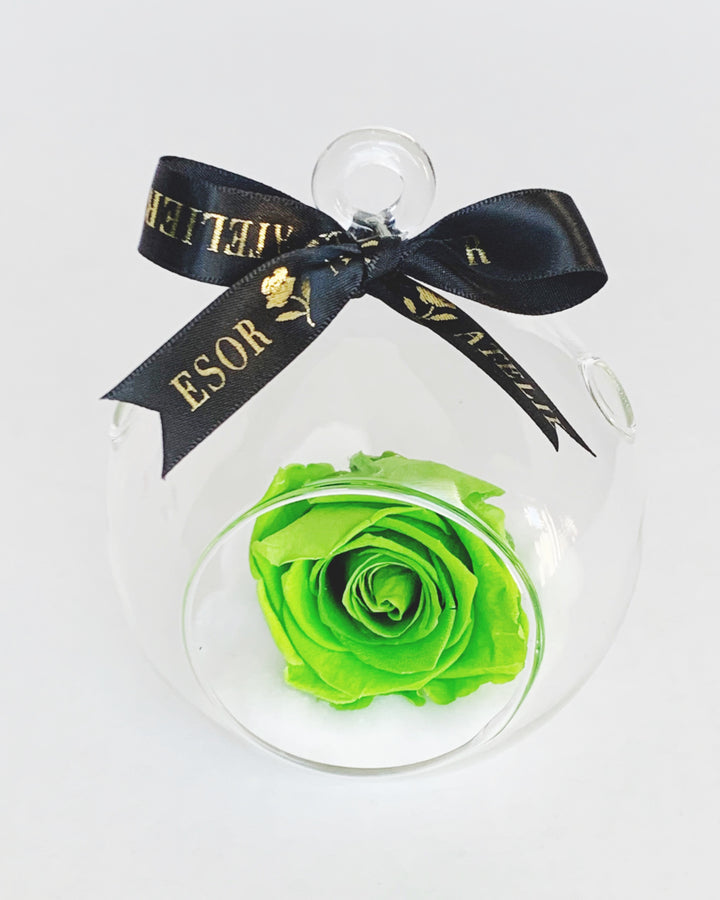 Eternal Rose Glass Ornament