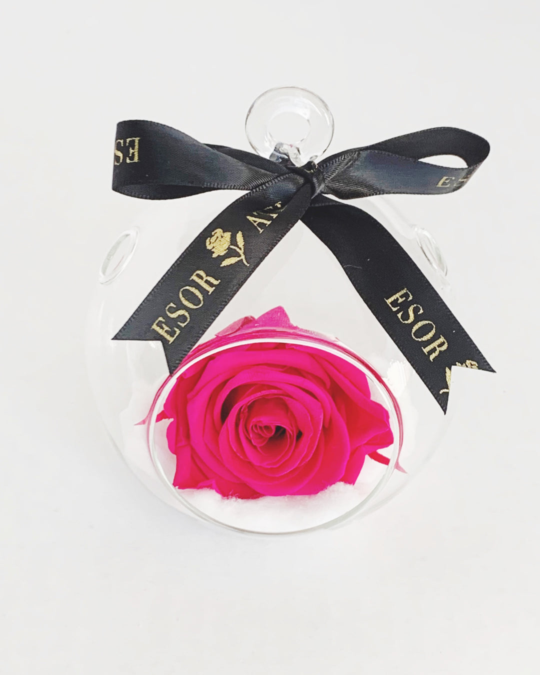 Eternal Rose Glass Ornament