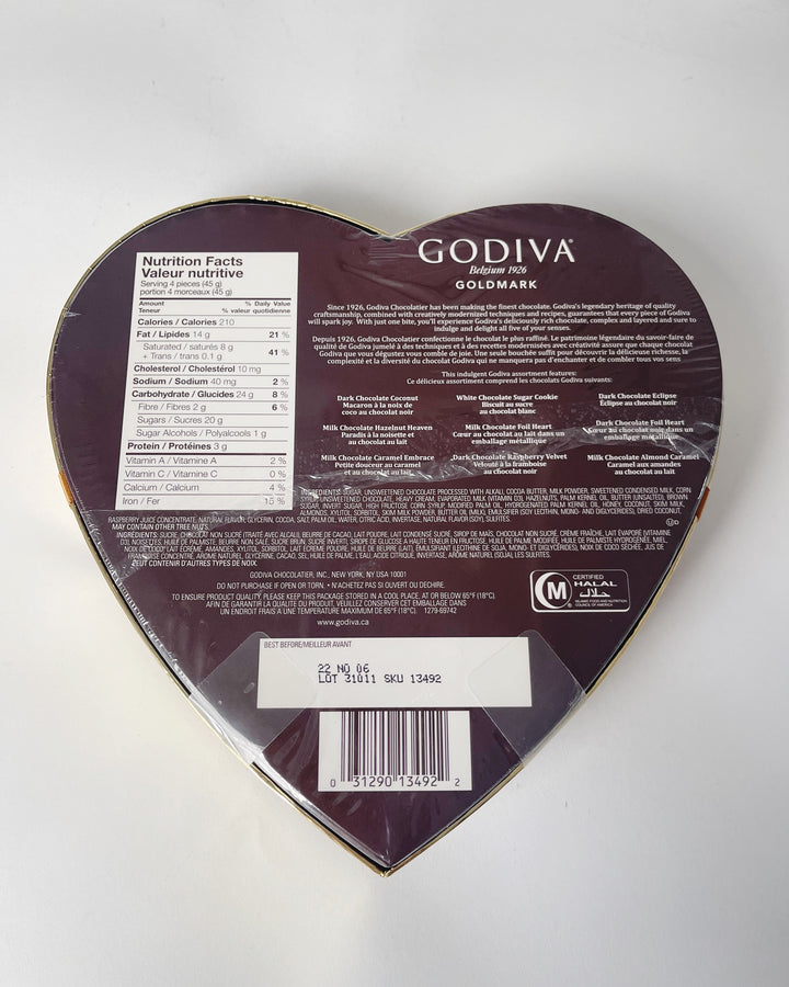 Godiva assorted chocolate creations